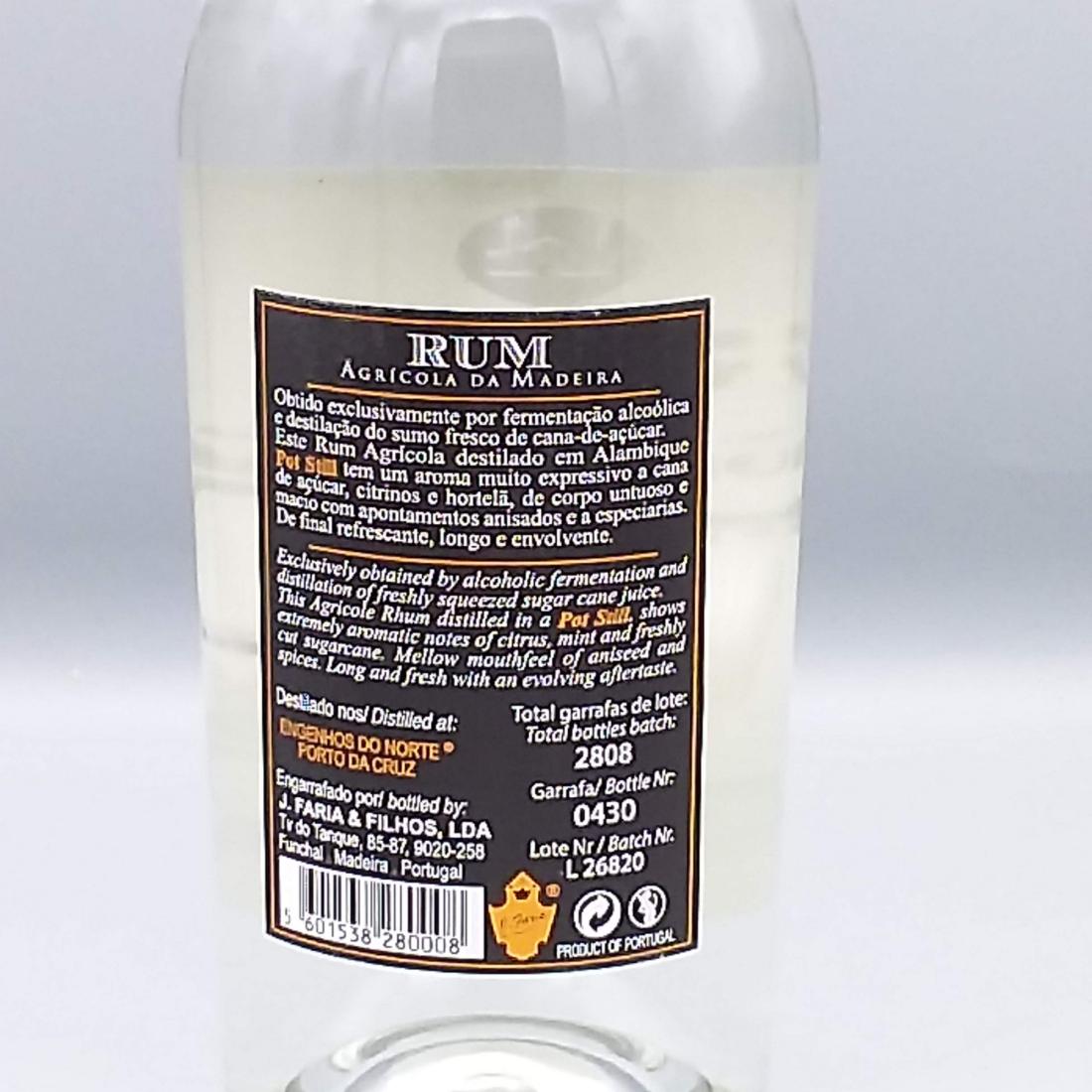 Pott Still , White Rum de Madeira, Limited Edition 46,6% 70cl